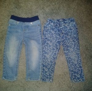 2 Pairs Toddler Jeggings
